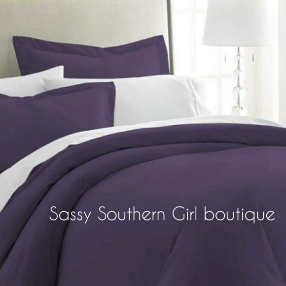 🆕⭐ Purple soft duvet cover set - Picture 5 of 11